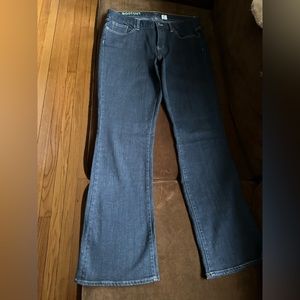 J. Crew Bootcut Low Rise Blue Jeans Wide Leg Low Rise SZ 32